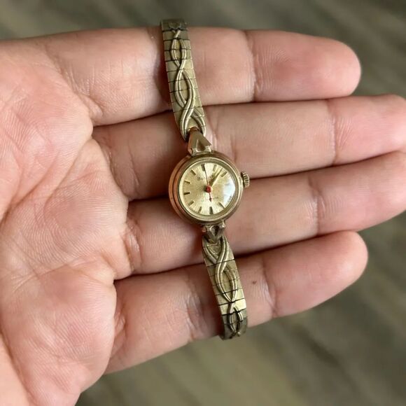 Vintage Bulova Women’s 10kt RGP Automatic Wrist Watch 17 Jewels R64113 main image 4